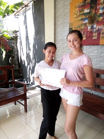 Reeva Bali Spa School Student